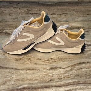 Tretorn Beige and White Athletic Shoes